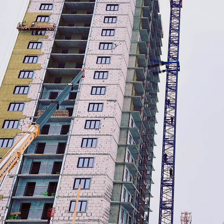 В Нижнекамске показали самый высокий строящийся дом в городе