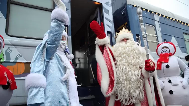 В Татарстан прибудет сказочный поезд Деда Мороза