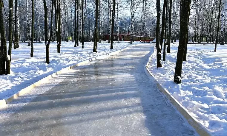 В нижнекамском парке появится ледовая дорожка с гирляндами