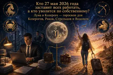 Кто 27 мая заставит всех работать, а кто уволится по собственному? Луна в Козероге — гороскоп для Козерогов, Раков, Стрельцов и Водолеев