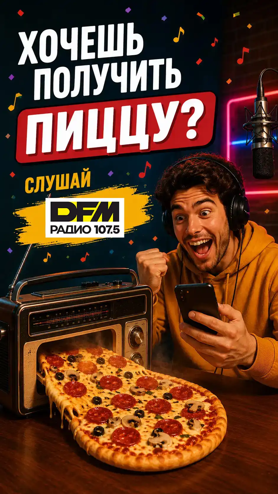 Выиграй пиццу на DFM-Нижнекамск